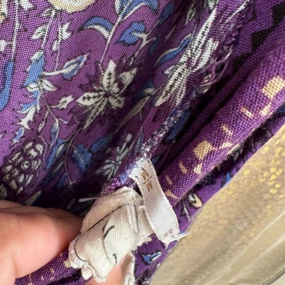 Jens Pirate Booty X Free People Island Fever Flare Jumpsuit Purple Size Medium - Picture 5 of 10